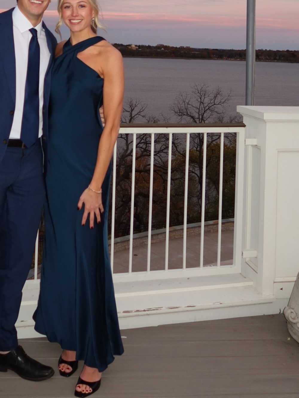 Azazie Doretta Dress in Dark Navy